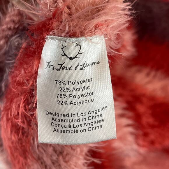 Knitz For Love & Lemons Revolve Fleetwood Sweater Dress in Burgundy Stripe SZ M - Picture 8 of 10